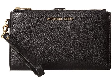 michael kors black wristlet purse|michael kors large wristlet clutch.